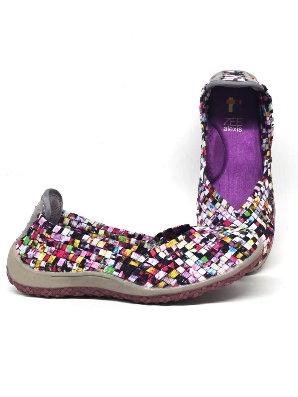 Zee Alexis Spice Woven Mosaic Slip-on Flats Shoes Women's Size US 6